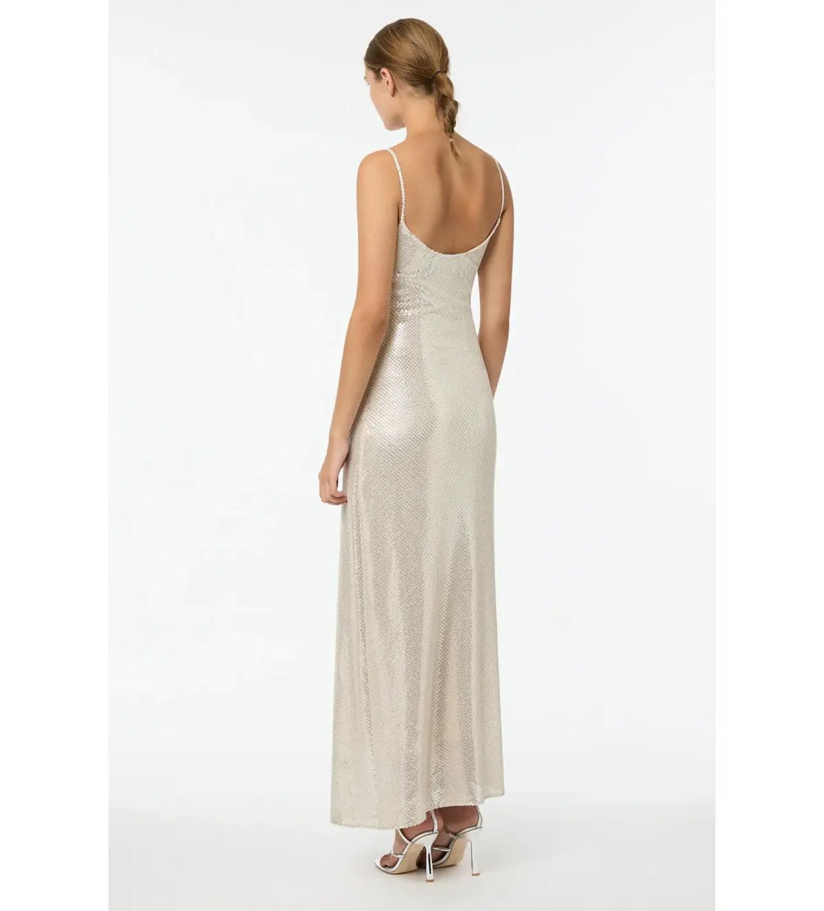 Manning Cartell High Voltage Slip Dress in Silver Sequin Size XS / AU 6 photo 3