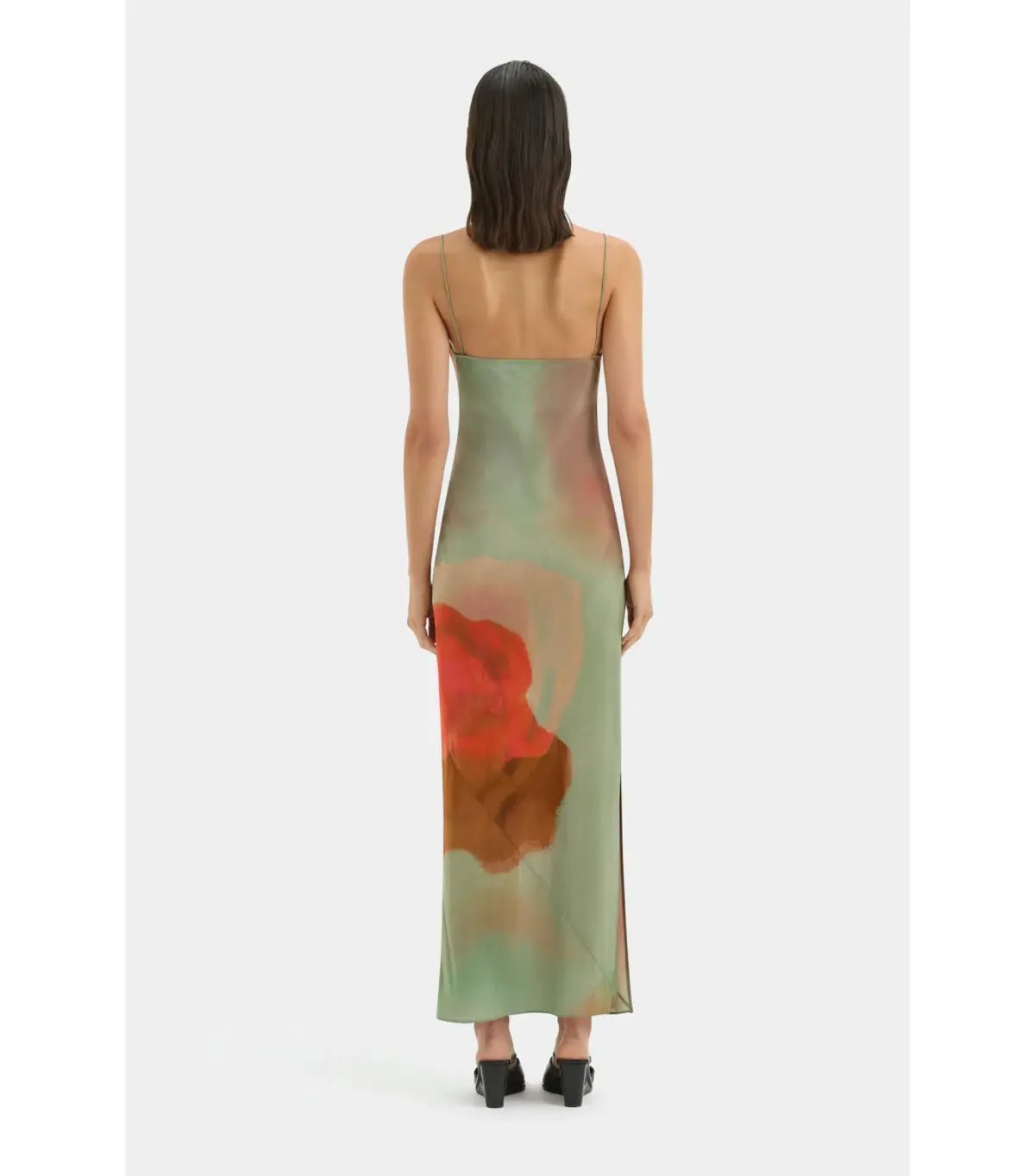 Sir the Label Calle Slip Midi Dress in Acquerello Print Size AU 10 photo 3