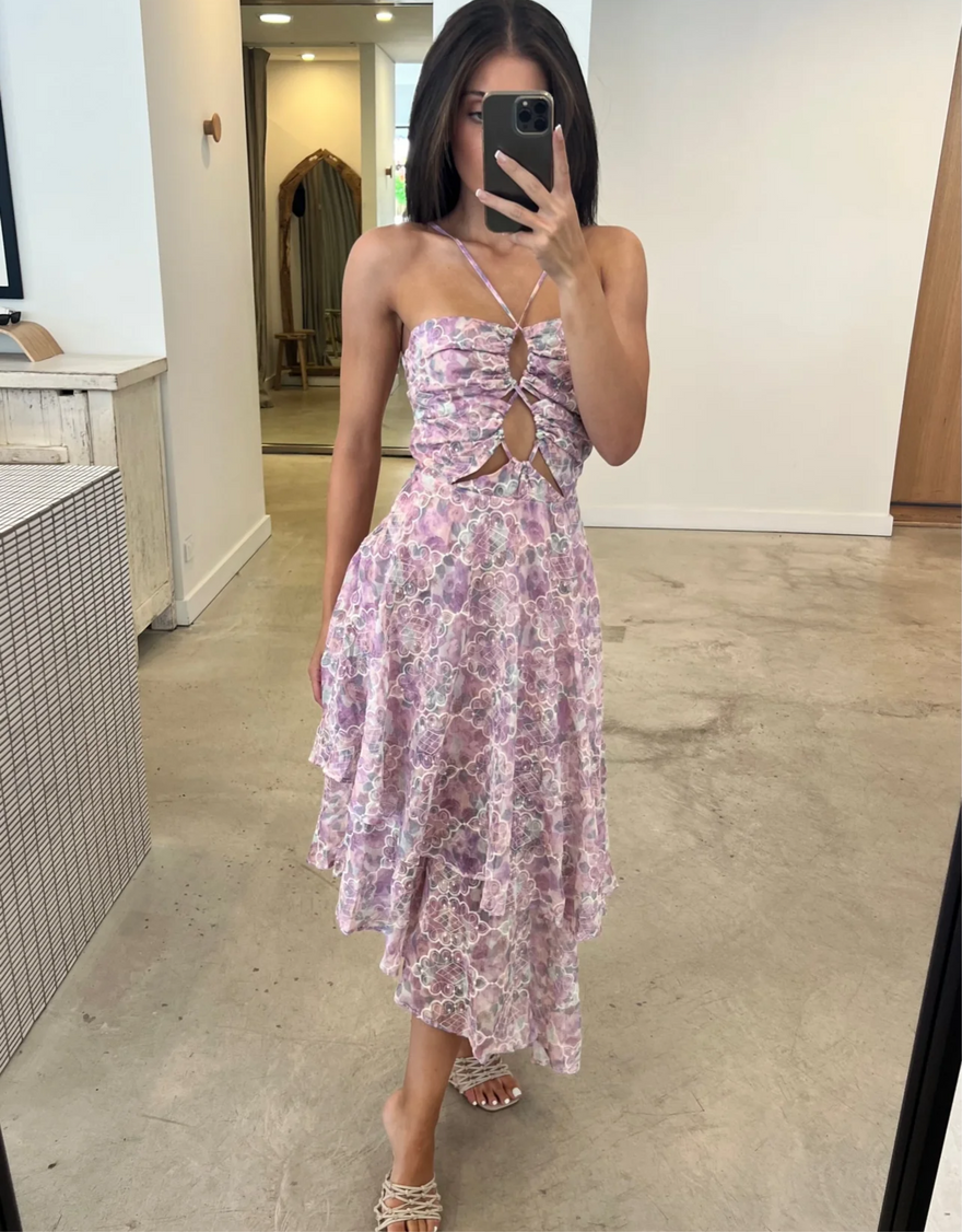 Elliatt Mirer Dress, Lilac photo 3