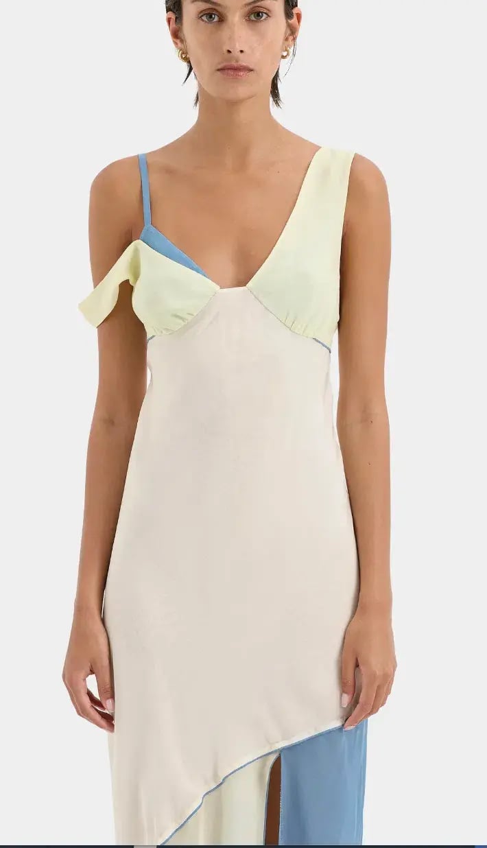 Sir The Label Thames Splice Midi Dress 2 / AU 10 photo 3