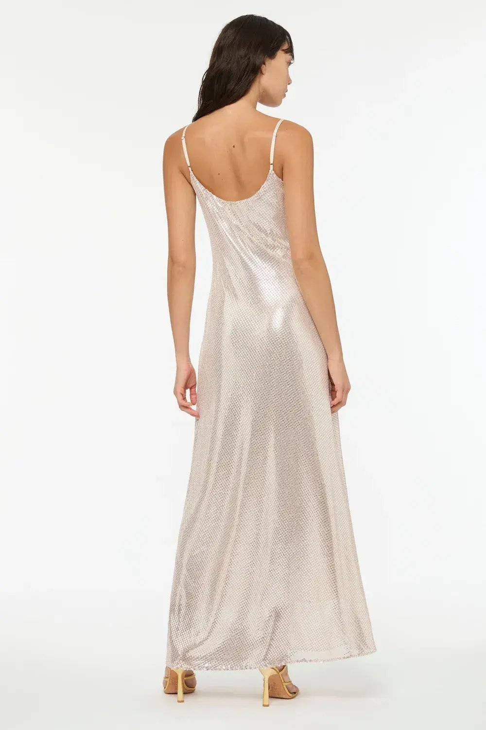 Manning Cartel High Voltage Slip Dress Nude Silver Size 6 photo 7