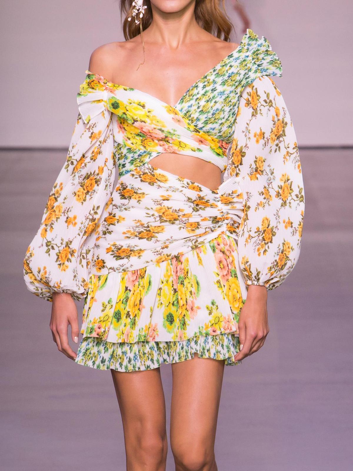 Zimmerman Golden Surfer Dress Multi Size 1 photo 2