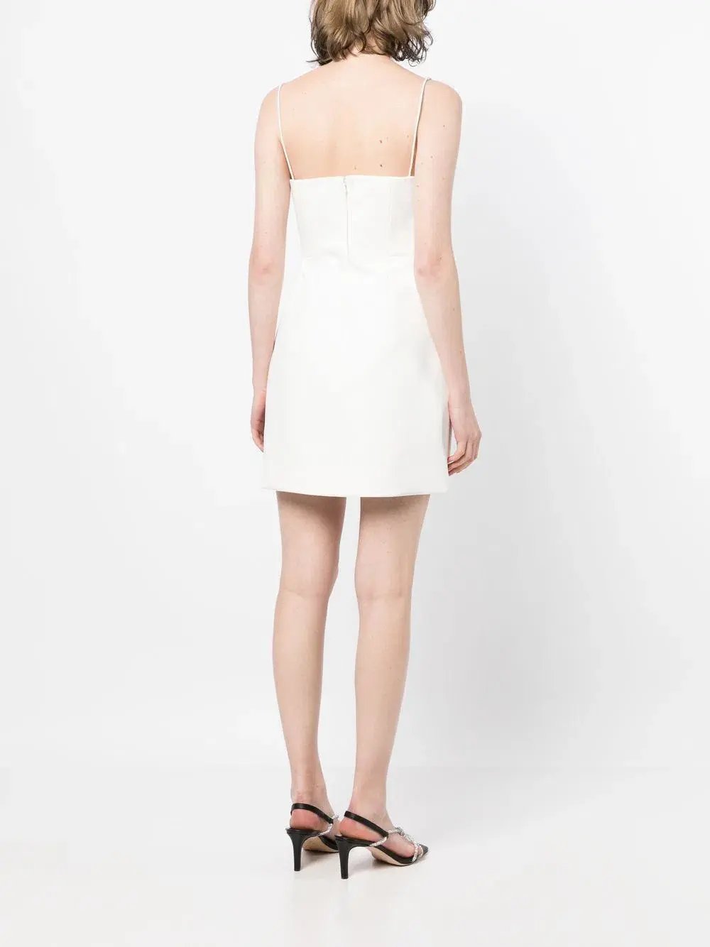 Rachel Gilbert Bodie Cut Out Sleeveless Cocktail Mini Dress White Size 10 photo 3
