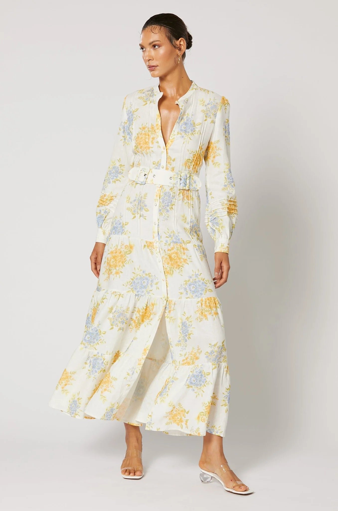 WINONA RAVELLO BUTTON MAXI DRESS - PRINT photo 5