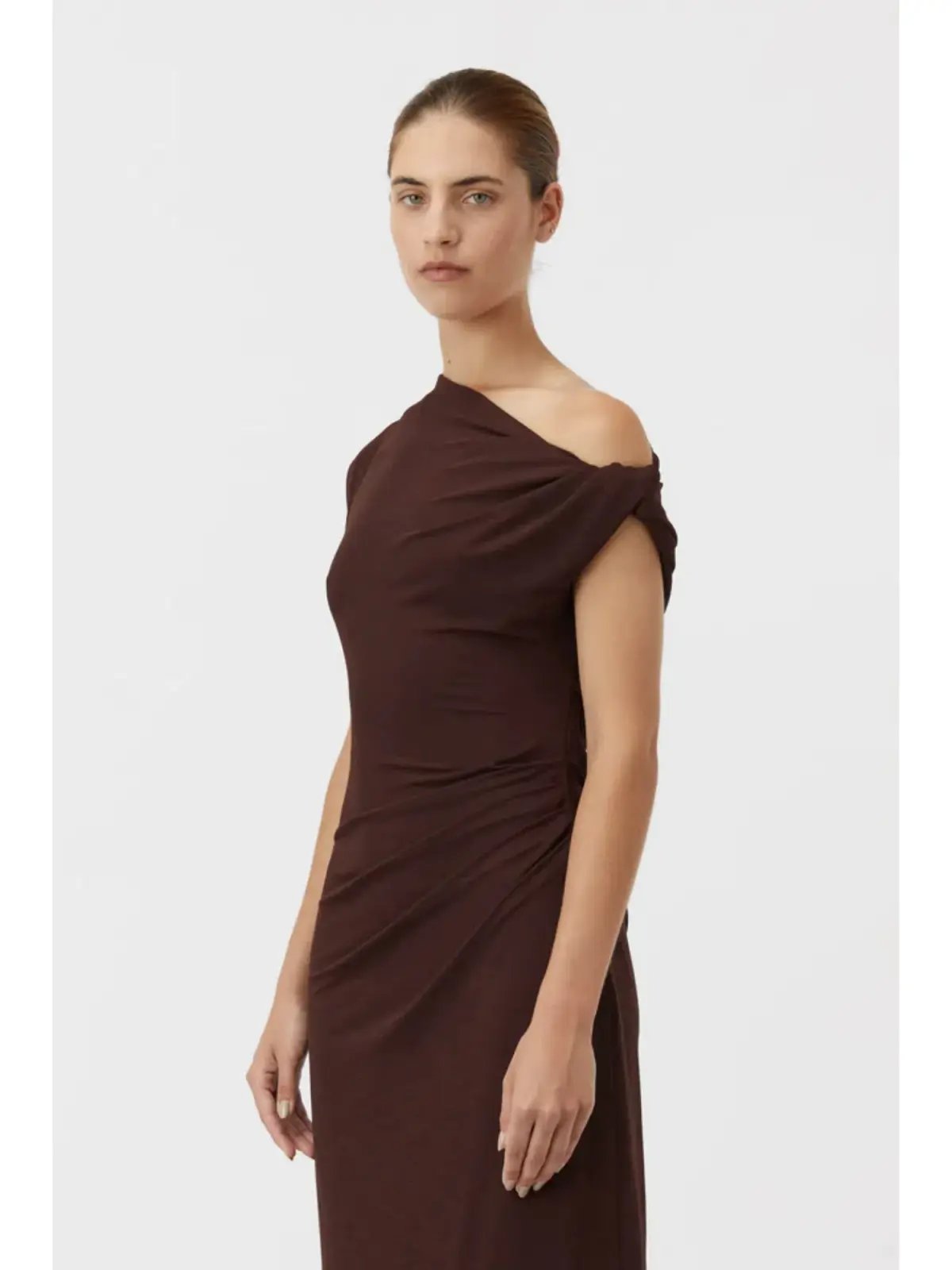 Camilla and Marc Annalise Dress Chocolate Brown Size AU 12 photo 2