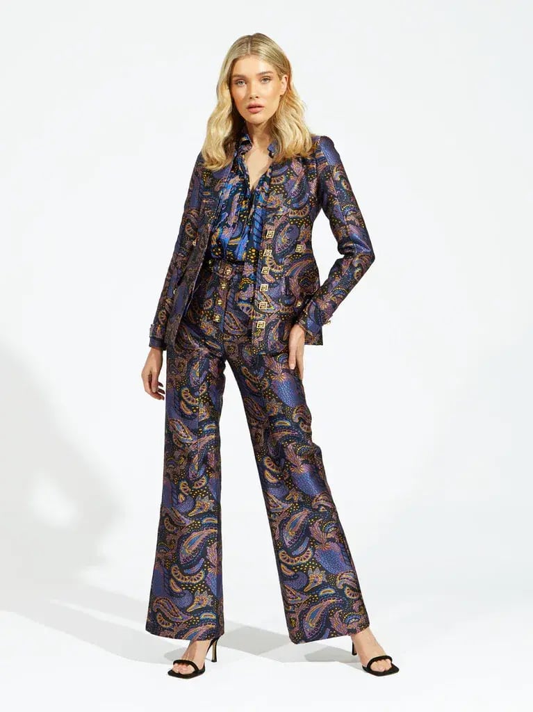 Alice McCall Midnight Hour Two-Piece Suit Paisley Print Size 6 photo 2