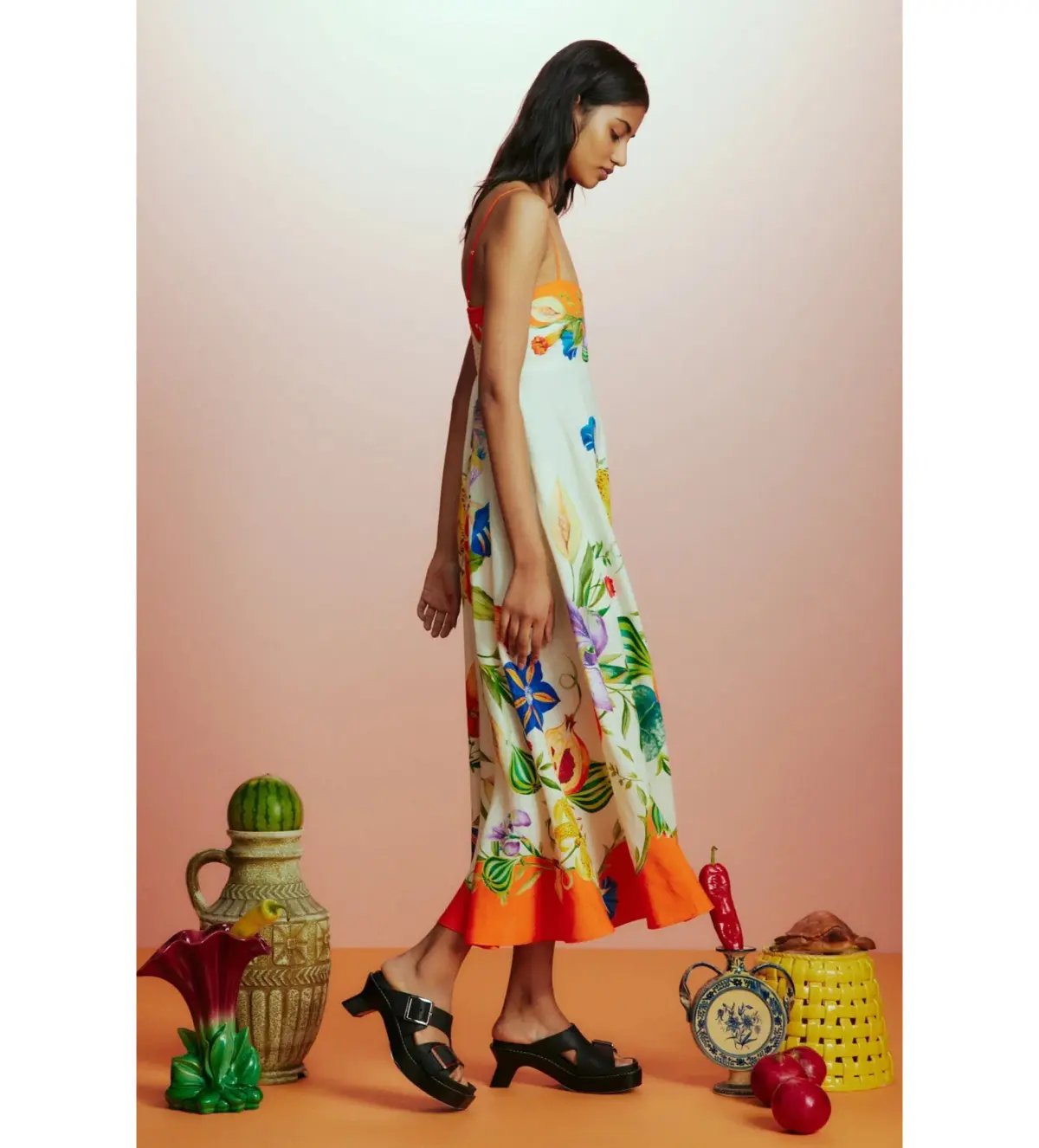Alemais Flores Midi Sundress Floral Size 12 photo 3
