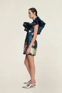 Alemais Dorian Mini Dress Navy Size AU 10 photo 3