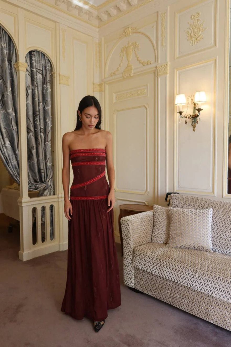 Fait Par Foutch Colette Dress in Bordeaux (Original Version) photo 4
