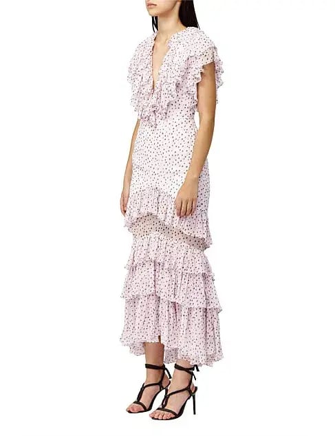 Acler Wendell Dress Polka Dot Lilac Size AU 12 photo 3