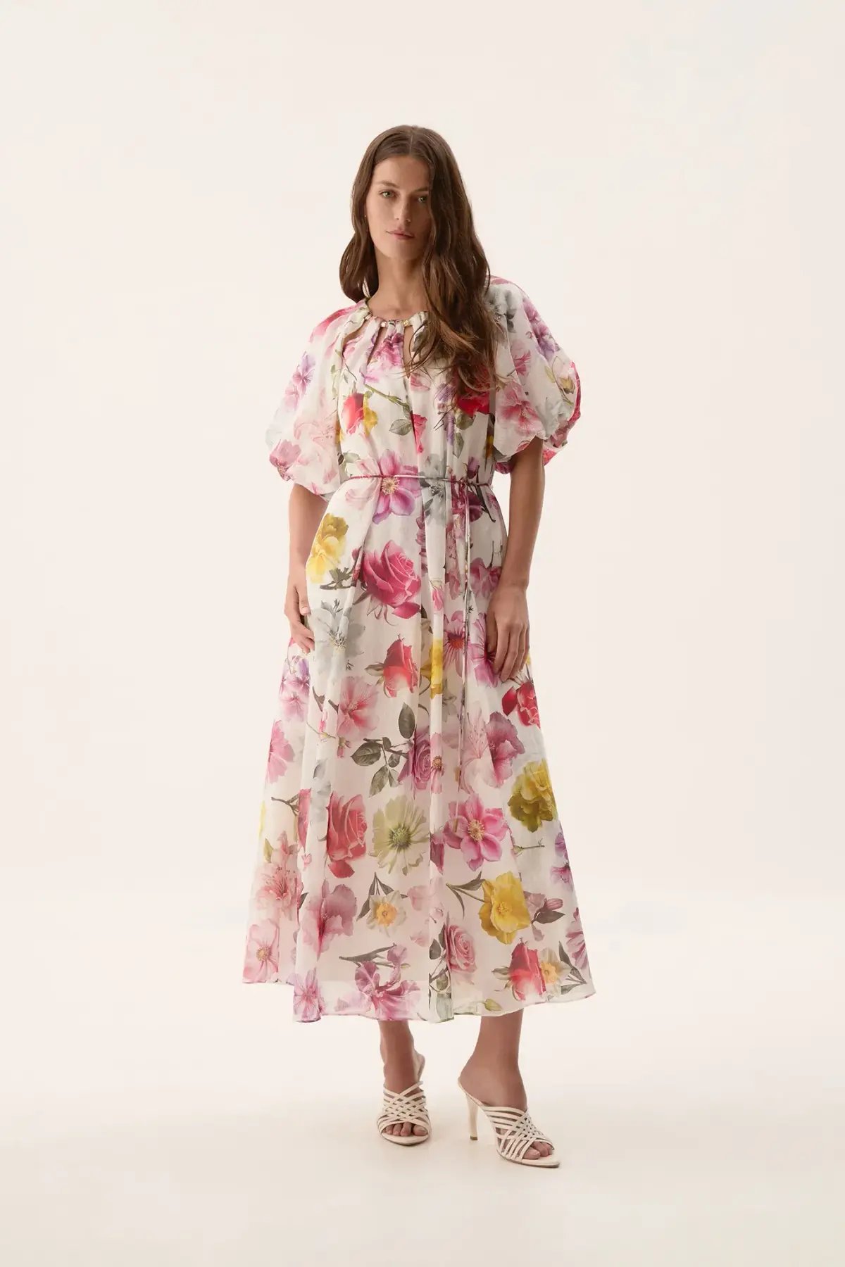 Aje Fleur Midi Dress in Collage Floral Size AU 14 photo 2