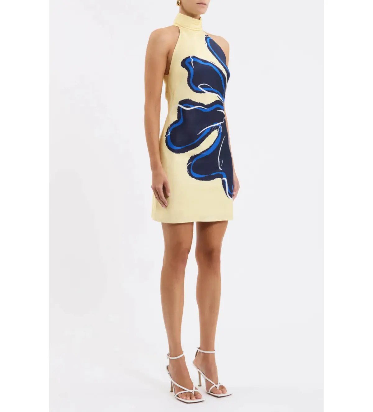 Rebecca Vallance Indigo Bloom Mini Dress Size 8 photo 2