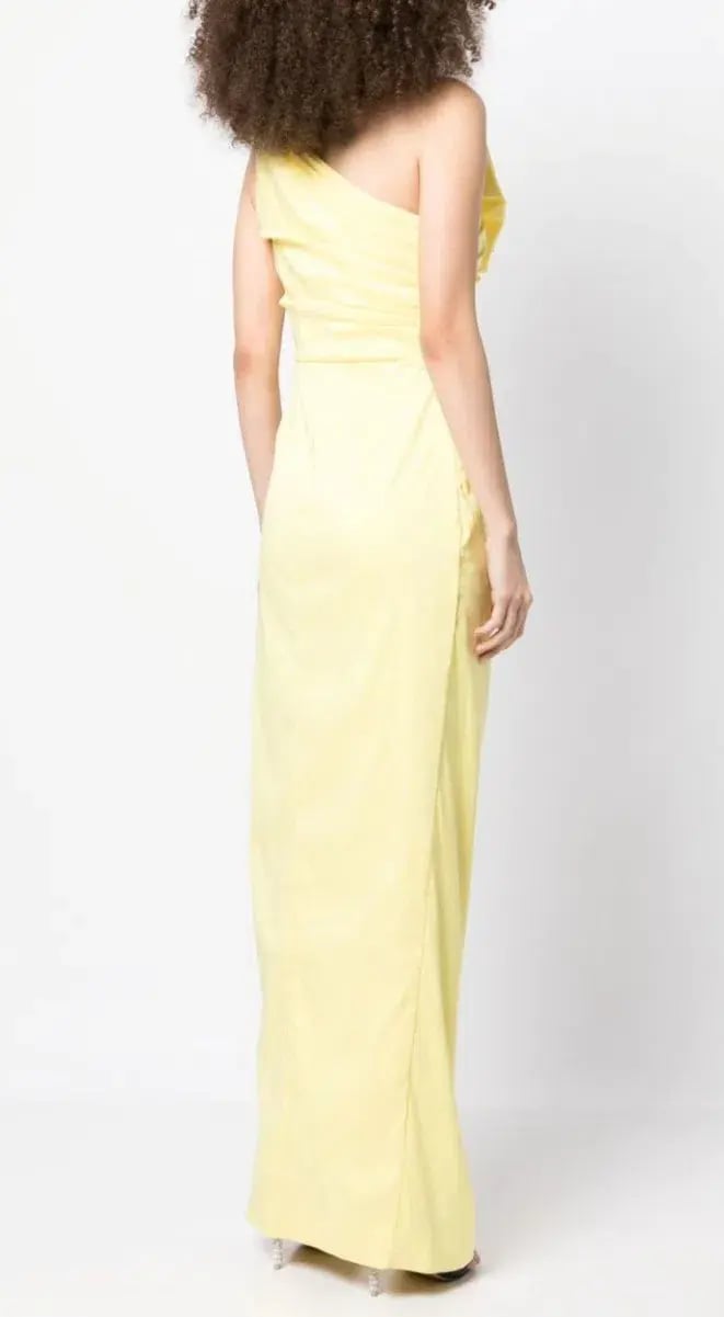 Rachel Gilbert Evana Gown Yellow Size 3/AU12 photo 3