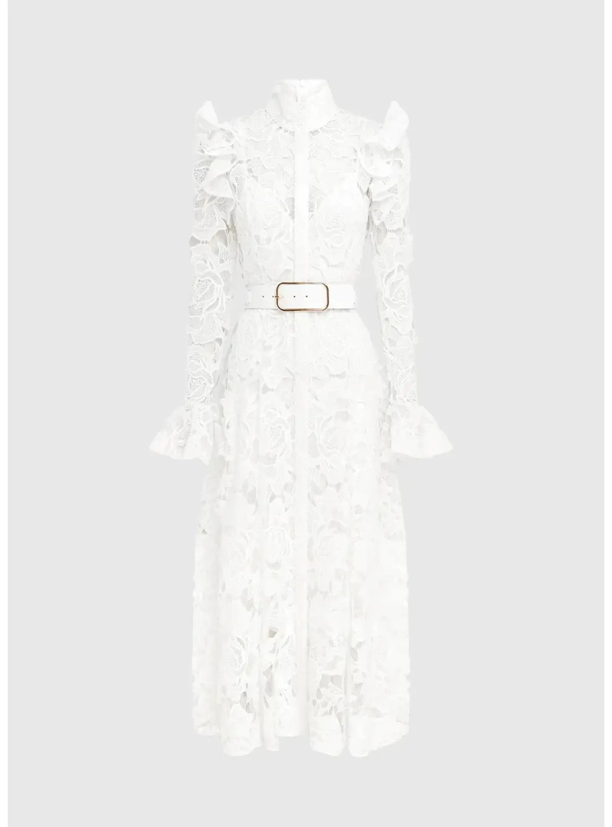 Leo Lin Aliyah Butterfly Sleeve Midi Dress Snow Size AU 12 photo 5