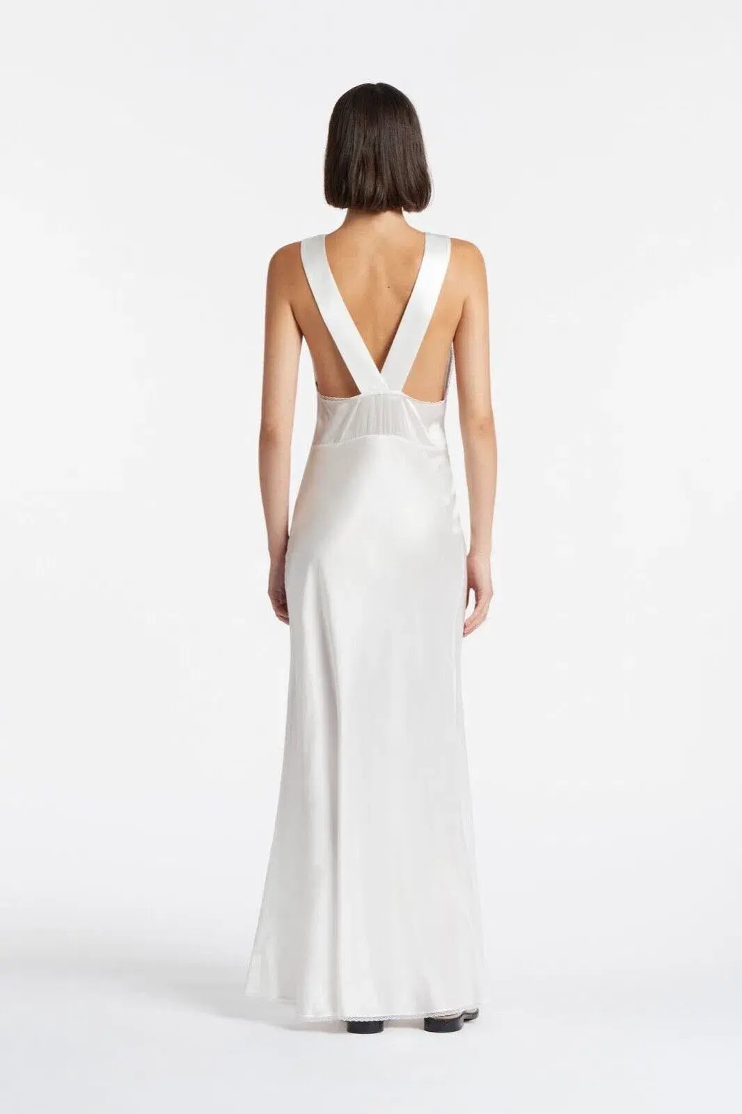 Sir the Label Aries Cut Out Dress Ivory Size 8 photo 2