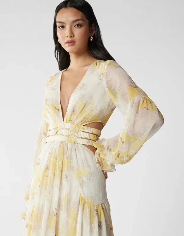 MVN La Lumber Maxi Dress Floral Print Size AU 10 photo 2
