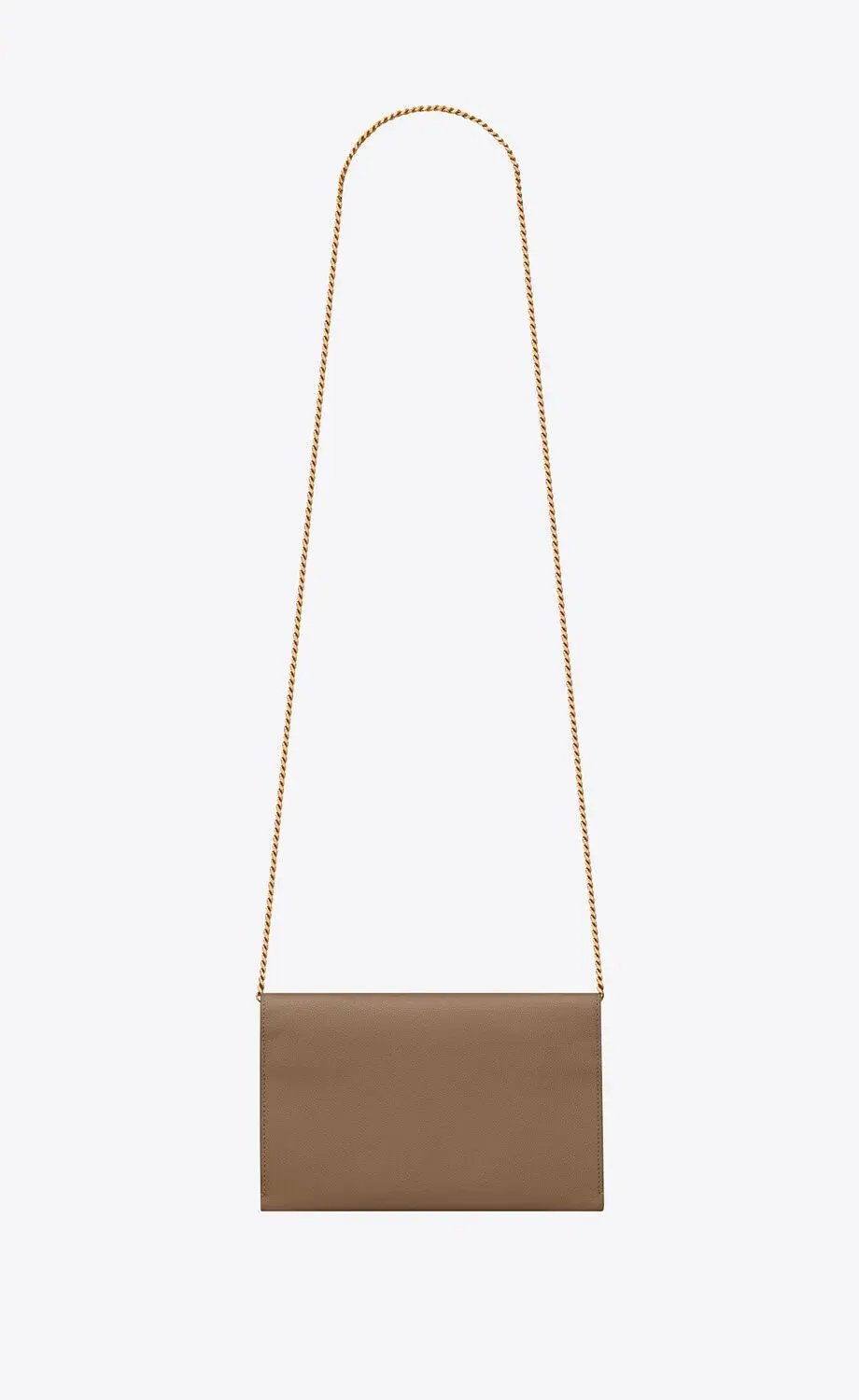 Saint Laurent Uptown Chain Wallet in Taupe photo 2