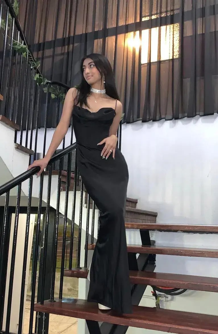 House of CB Charmaine Dress Black Size XS/Au 6 photo 3