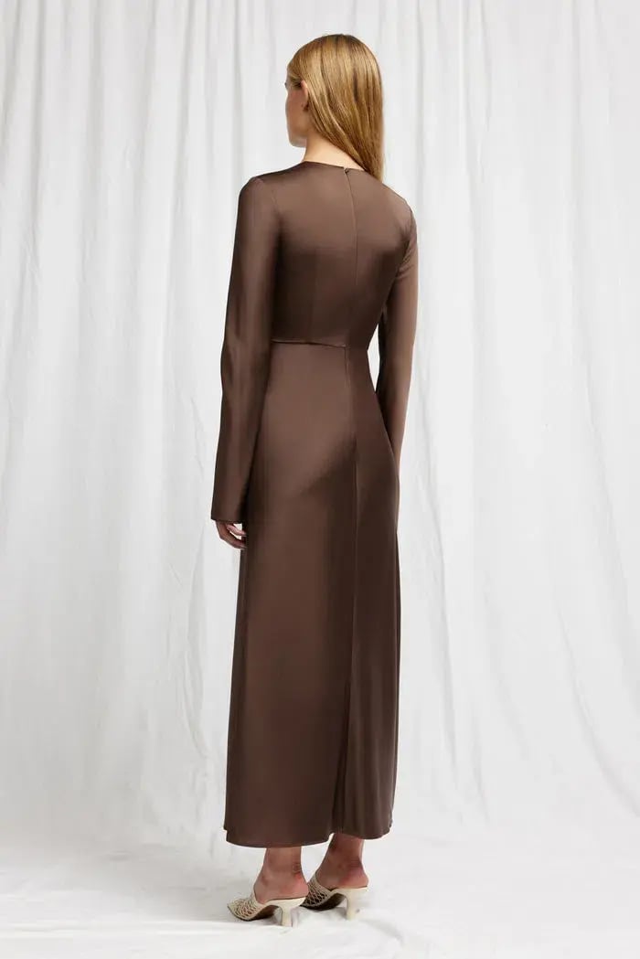 Significant Other Molly Dress Chocolate Brown Size 12 photo 3