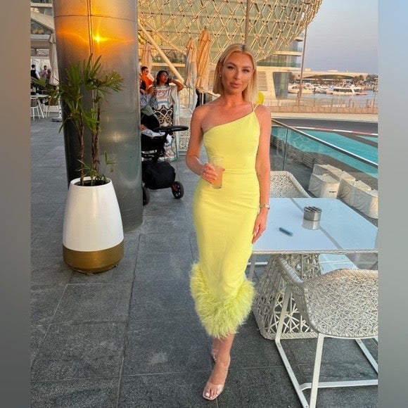 House of CB Alessia Lime Midi Dress photo 3