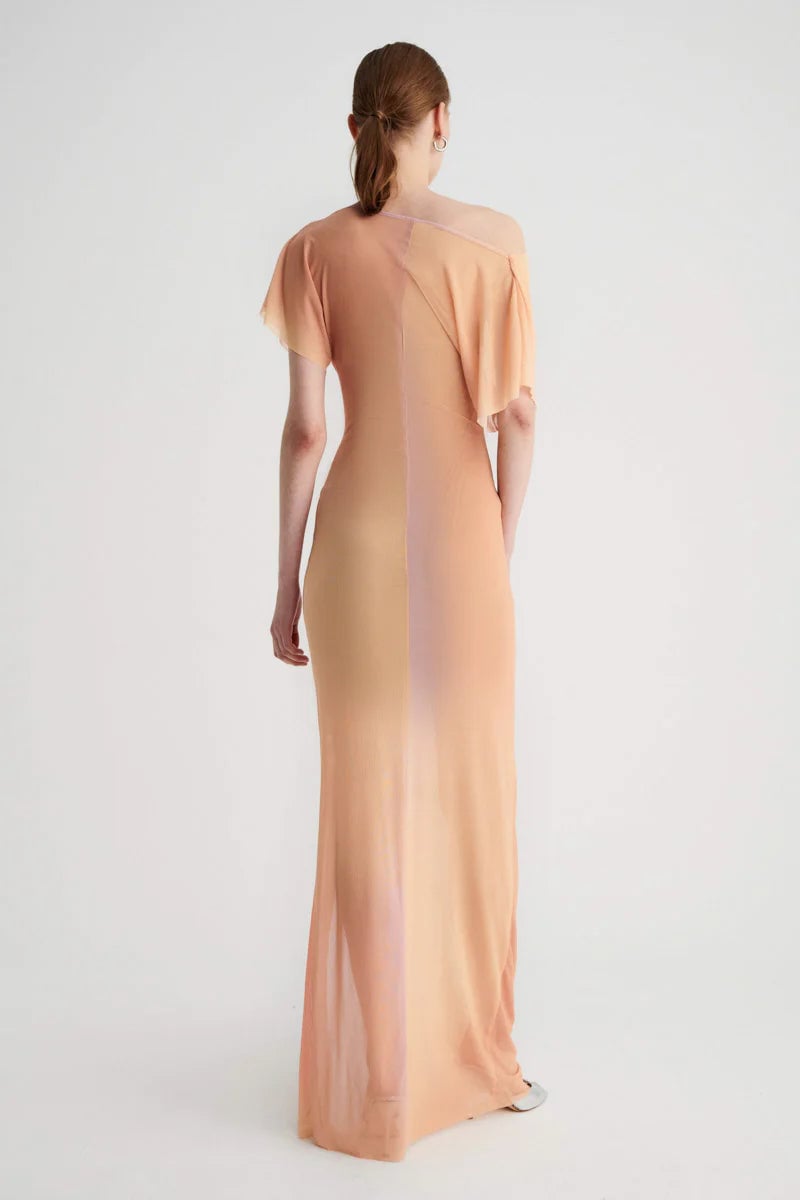 SUBOO VENUS RUCHED MAXI DRESS - OMBRE photo 3
