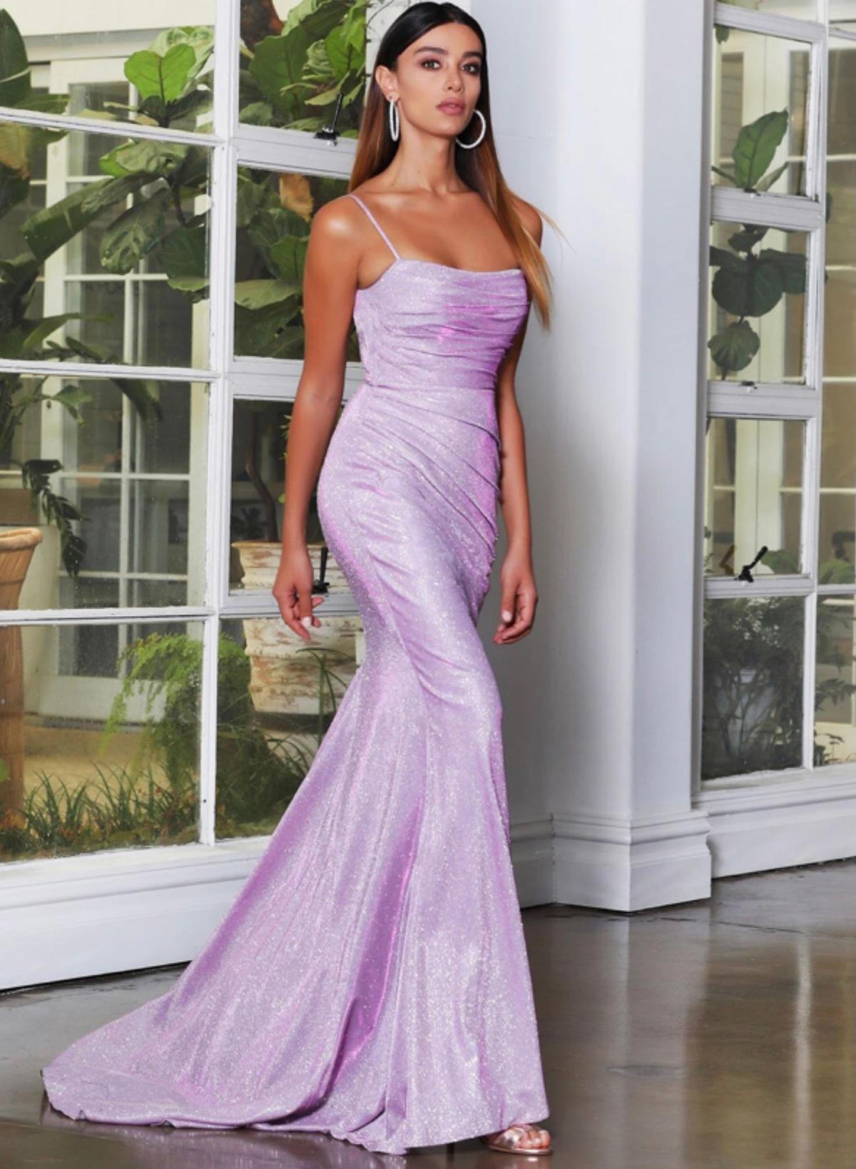Jadore JX4010 Gown Dress Lilac Size 12 photo 2