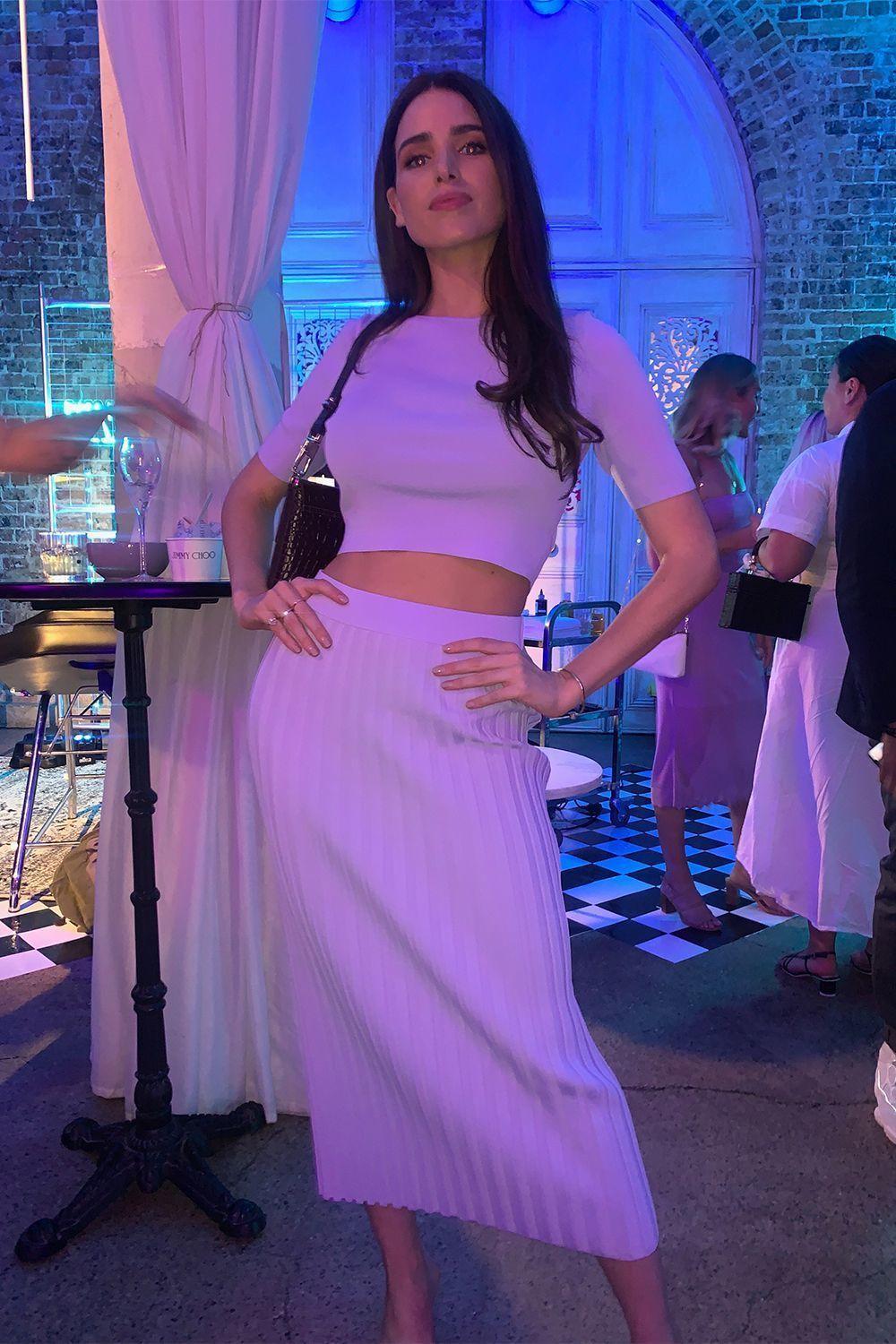 Bec & Bridge Eden Top & Midi Skirt Set Lilac Size 6 photo 6