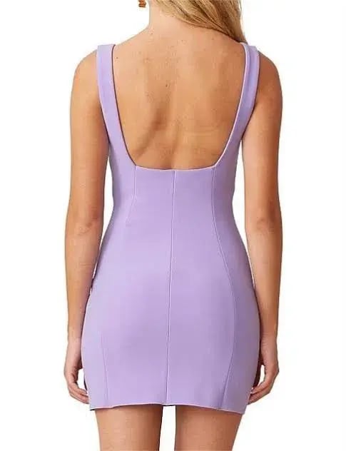 Bec & Bridge Gemma Mini Dress Lilac Size 8 / S photo 4