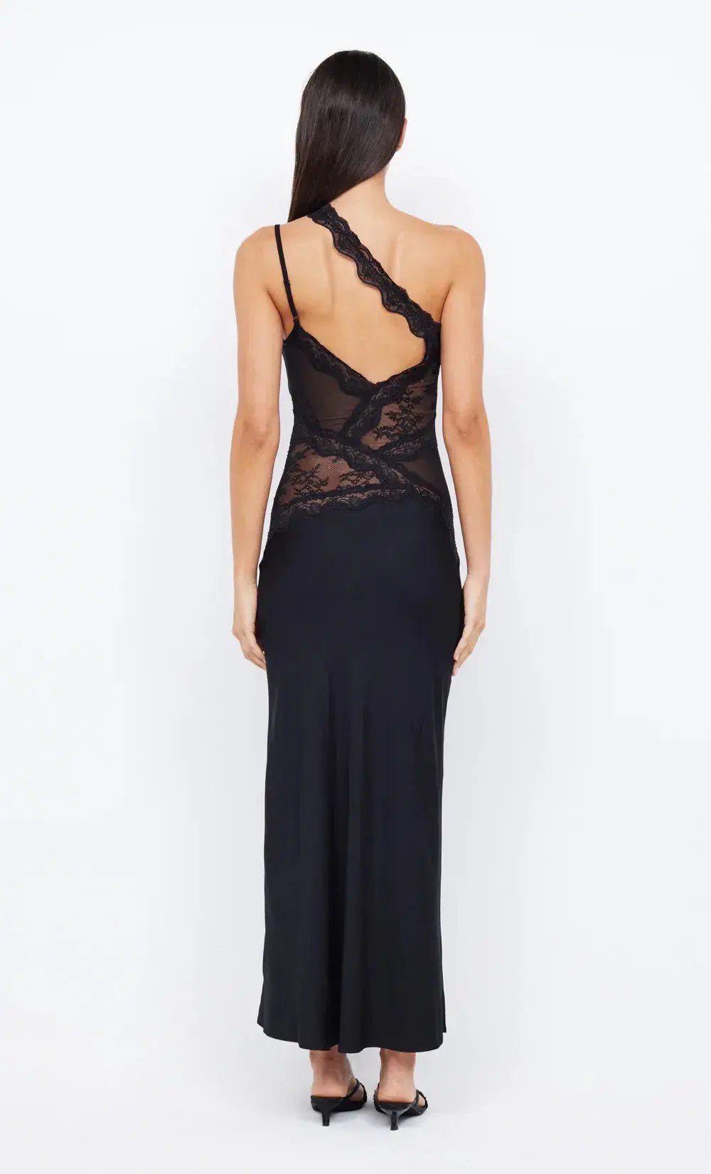 Bec & Bridge Ria Asym Maxi Dress Black Size 10 photo 3