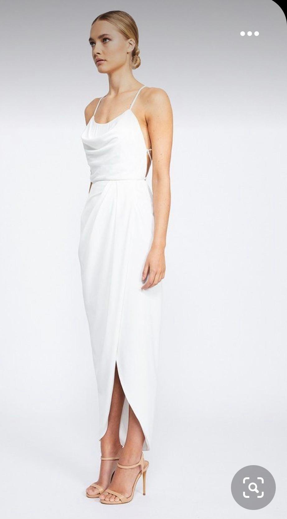 Lace Up Cowl Dress photo 2