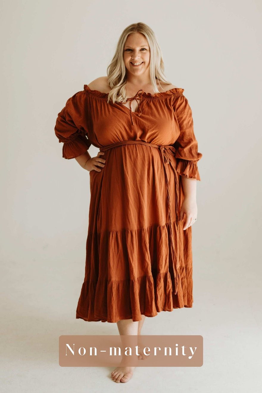 Hazel & Folk Emmaline Maxi Gown - Cinnamon photo 4
