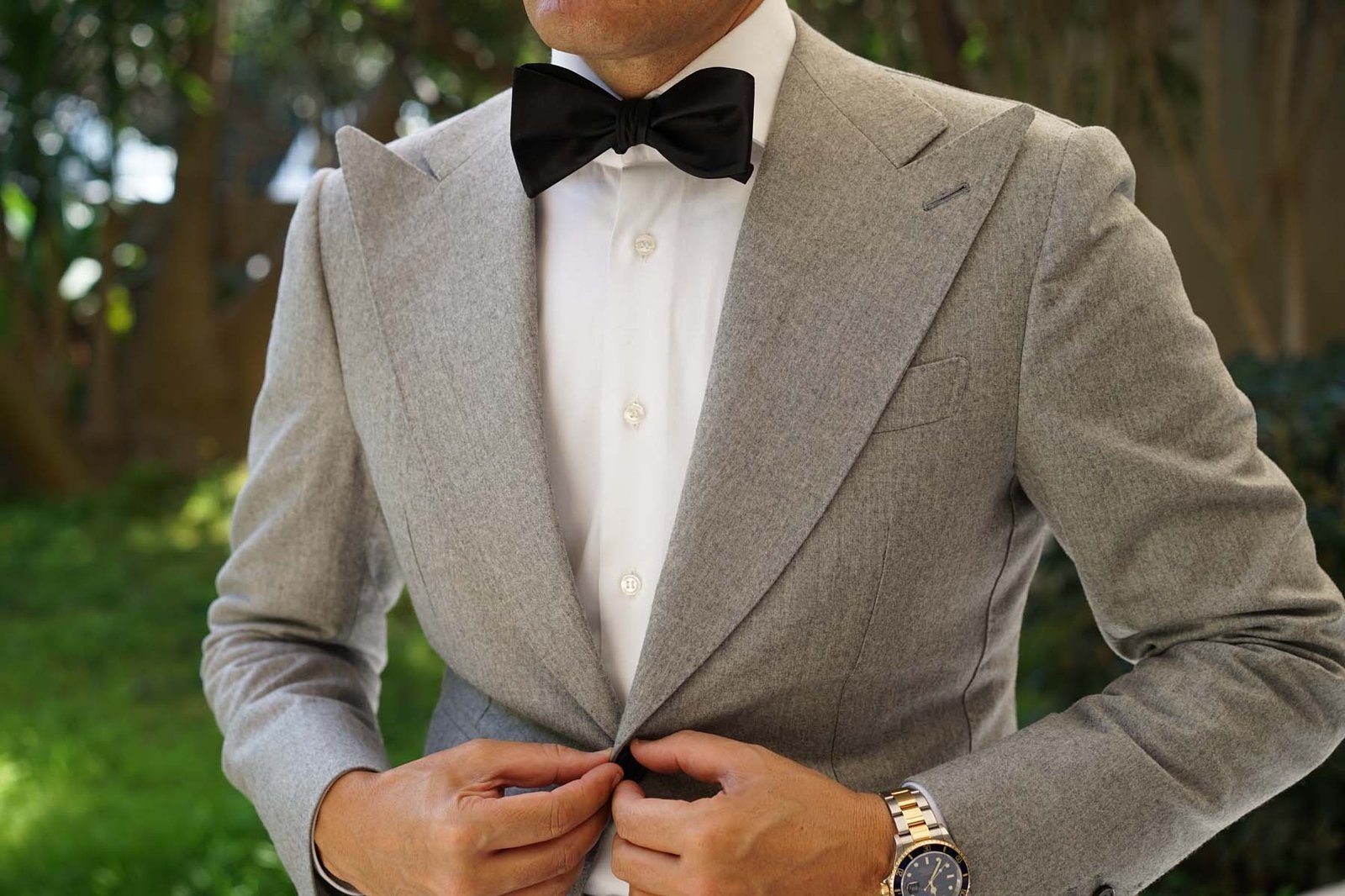 OTAA Black Bond Self-tied Bow Tie photo 4