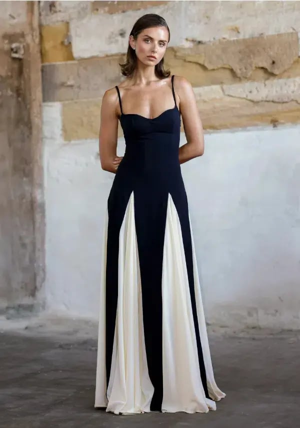 Arcina Ori Paloma Dress Black/White Size 12 photo 3