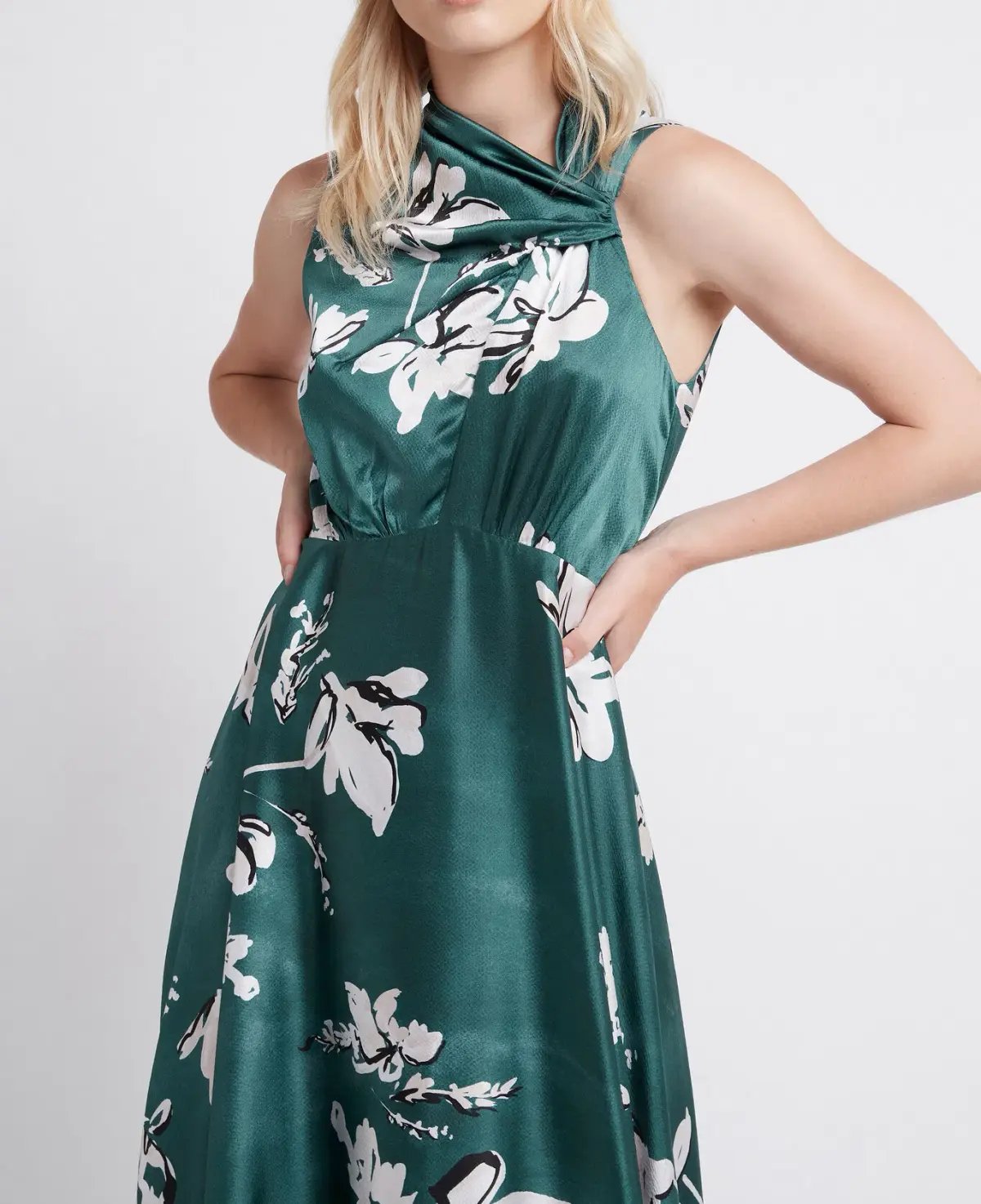 Aje Efflorescent Dress Green Size 10 / M photo 2