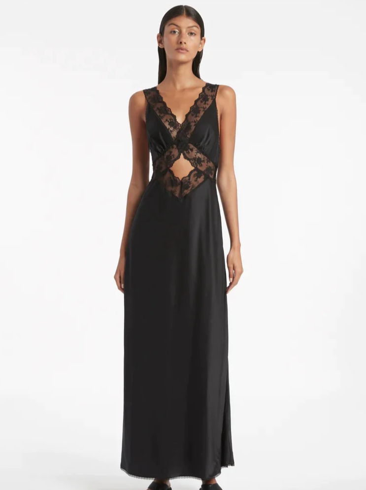 Sir The Label Aries Cut Out Gown In Black photo 4