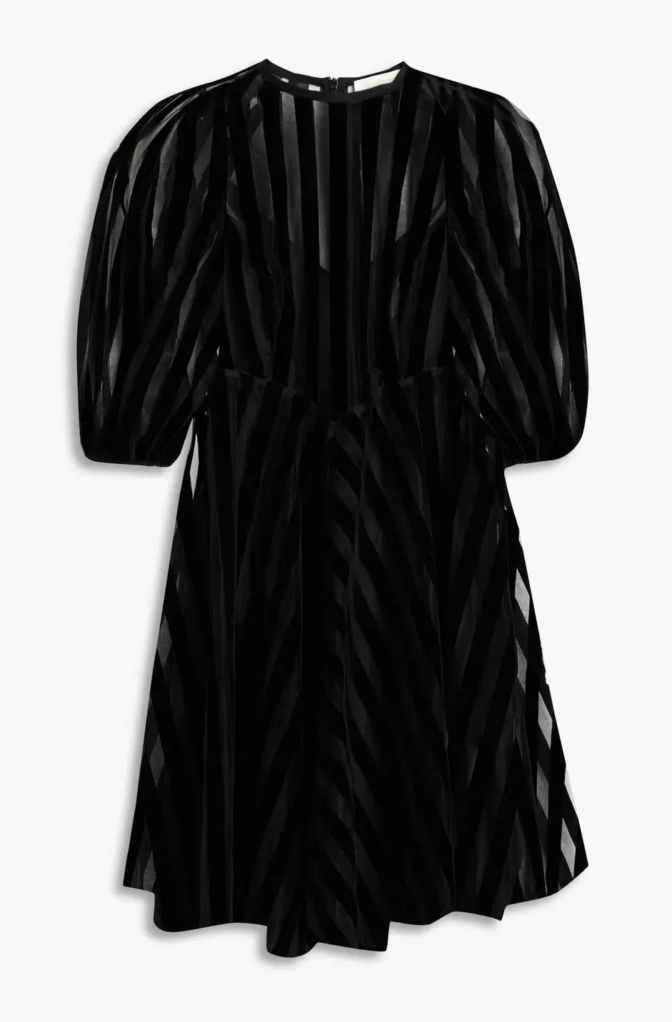 Zimmermann Flocked Tulle Mini Dress Black Size 8 photo 3