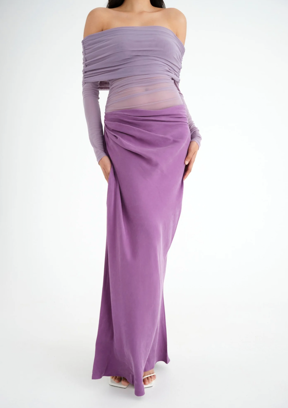 YASMIN OFF SHOULDER BY BENNI PURPLE photo 4