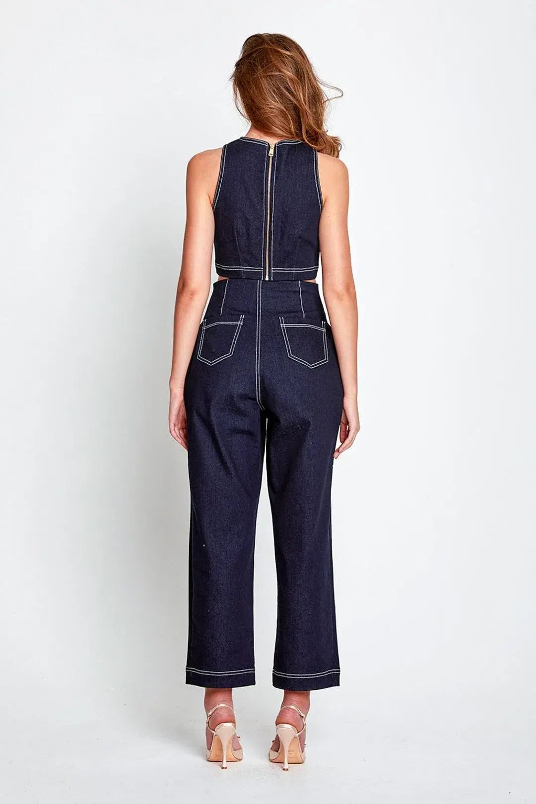 Alice McCall Crop Top and Pants Blue Size AU 10 photo 2