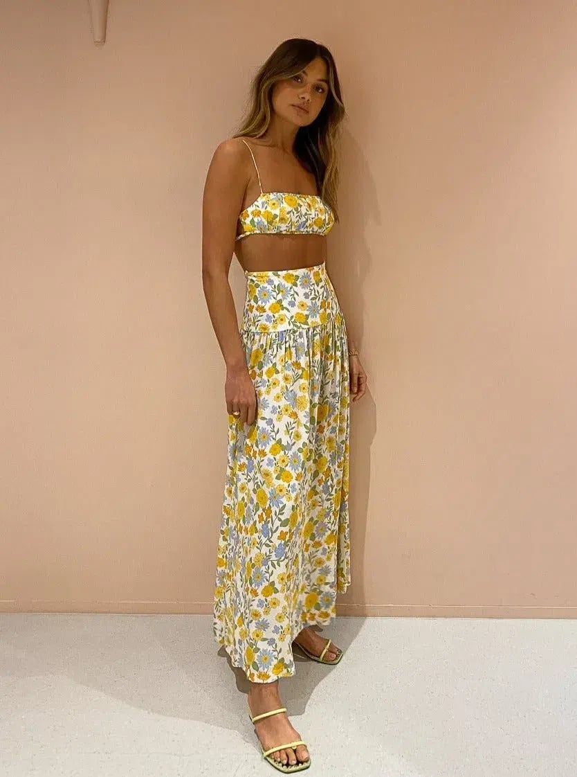 Bec & Bridge Cali Sun Top and Skirt Set Floral Size 8 photo 4