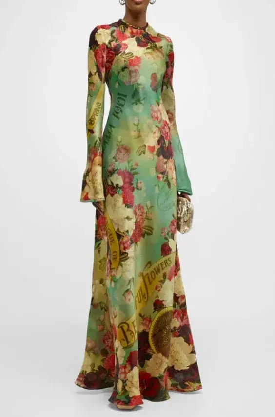 Zimmermann Wonderland Silk Bias Maxi Slip Dress Size AU 12 photo 3