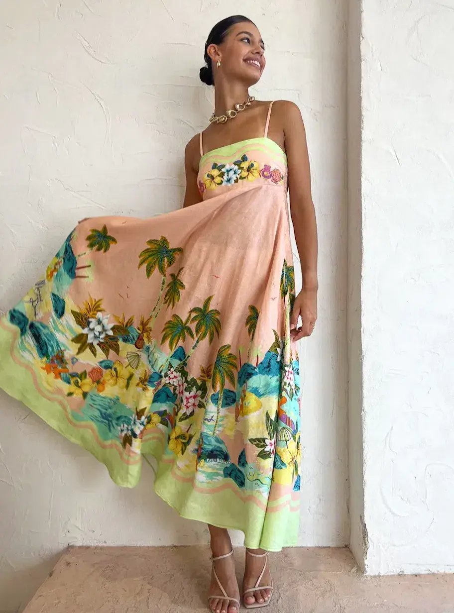 Alemais Mermaid Point Sundress Print Size 8 photo 4