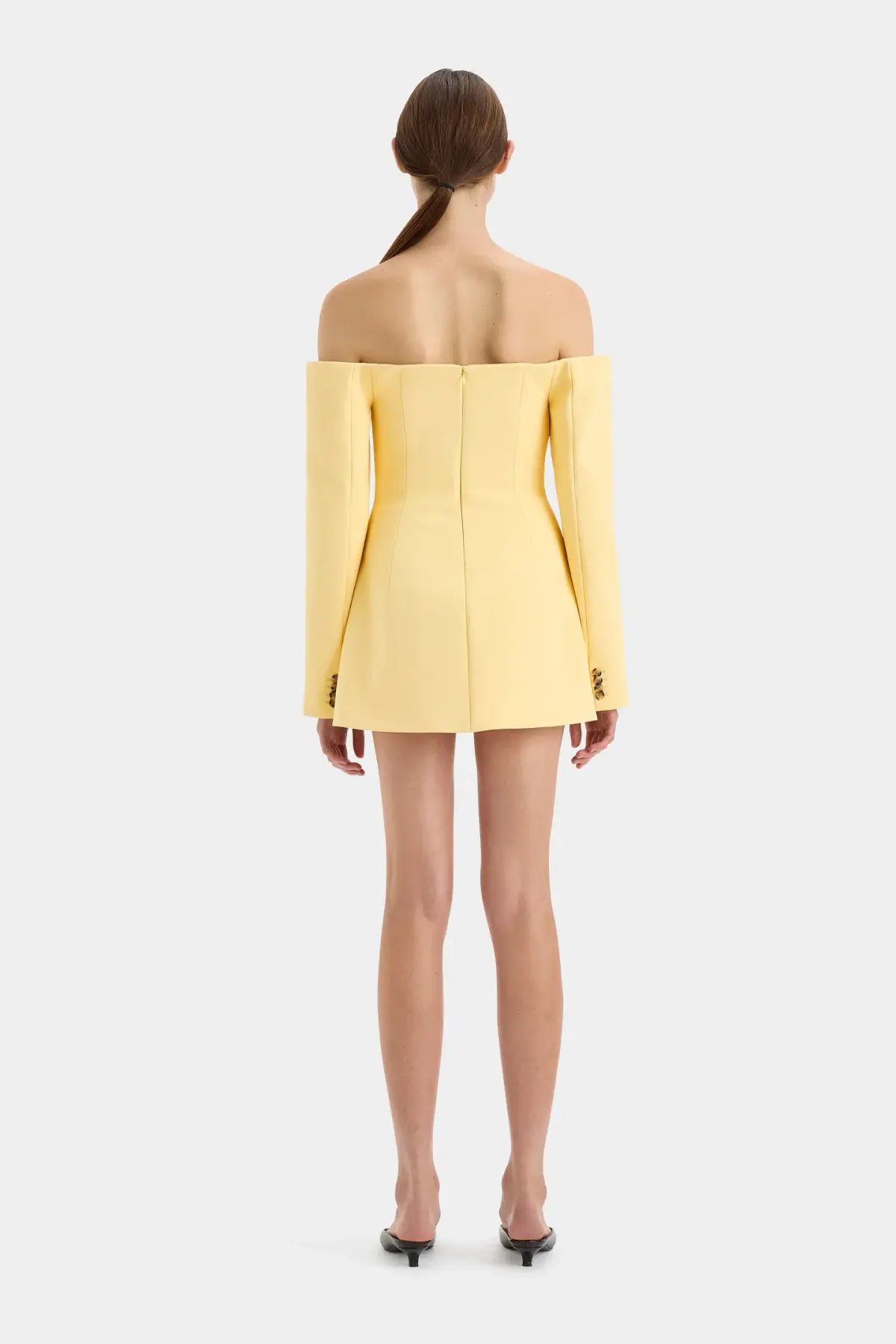 Sir the Label Sandrine Tailored Mini Dress Limone Size 10 photo 3