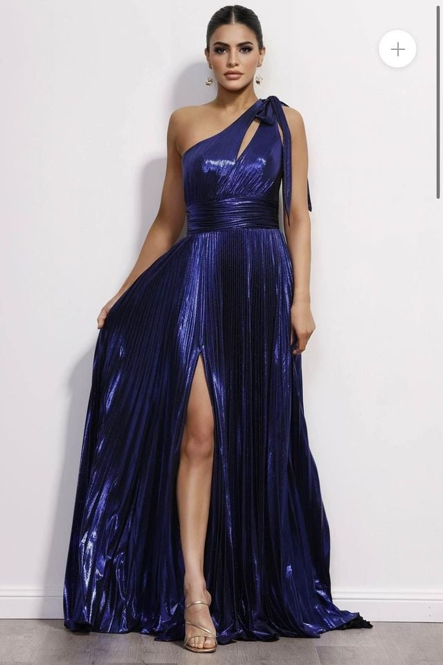 MARIAN RAHME ATHENA GOWN- ROYAL BLUE photo 8