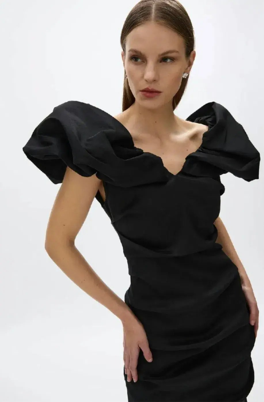 Rachel Gilbert Frey Gown Black 4/AU14 photo 6
