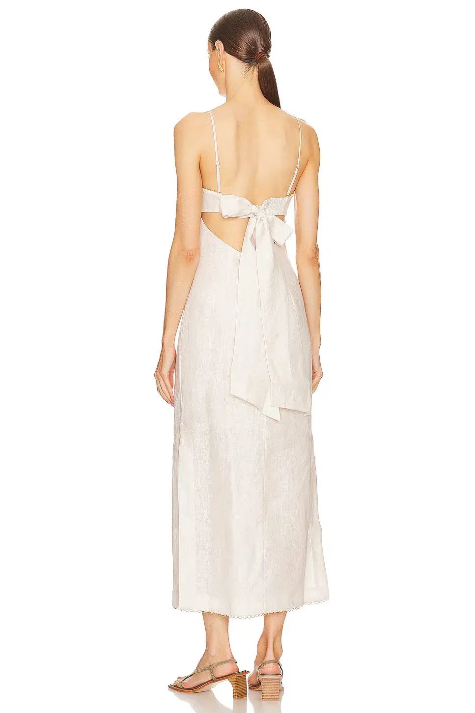 Zimmermann Lexi Column Dress in Ivory Palm Size 0 / AU 8 photo 2