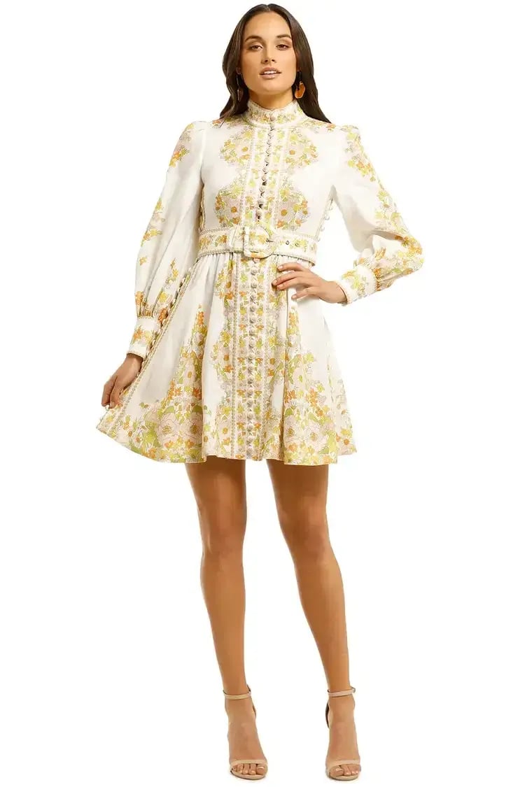 Zimmermann Super Eight Tubular Mini Dress Pink Meadow Size 2/Au 12 photo 3