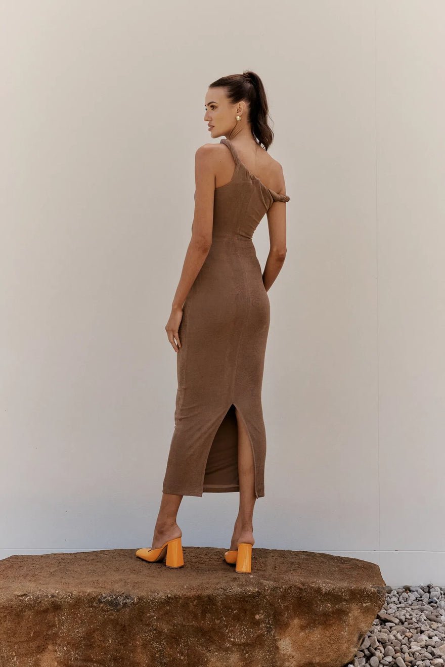 Johansen The Long Poppy Dress - Taupe photo 3