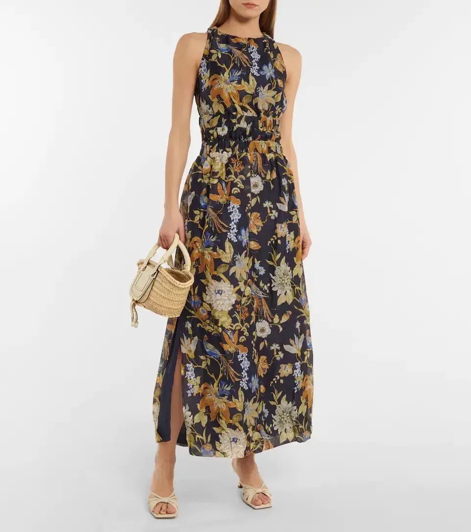 Sir the Label Lilian Cross Back Dress Delia Floral Print Size 0 / Au 6 photo 3