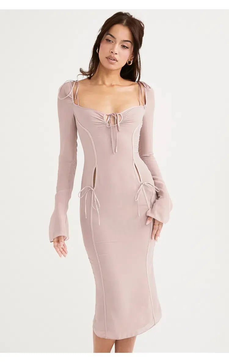 House of CB Ophelia Cutout Midi Dress Crystal Size L / Au 12 photo 2