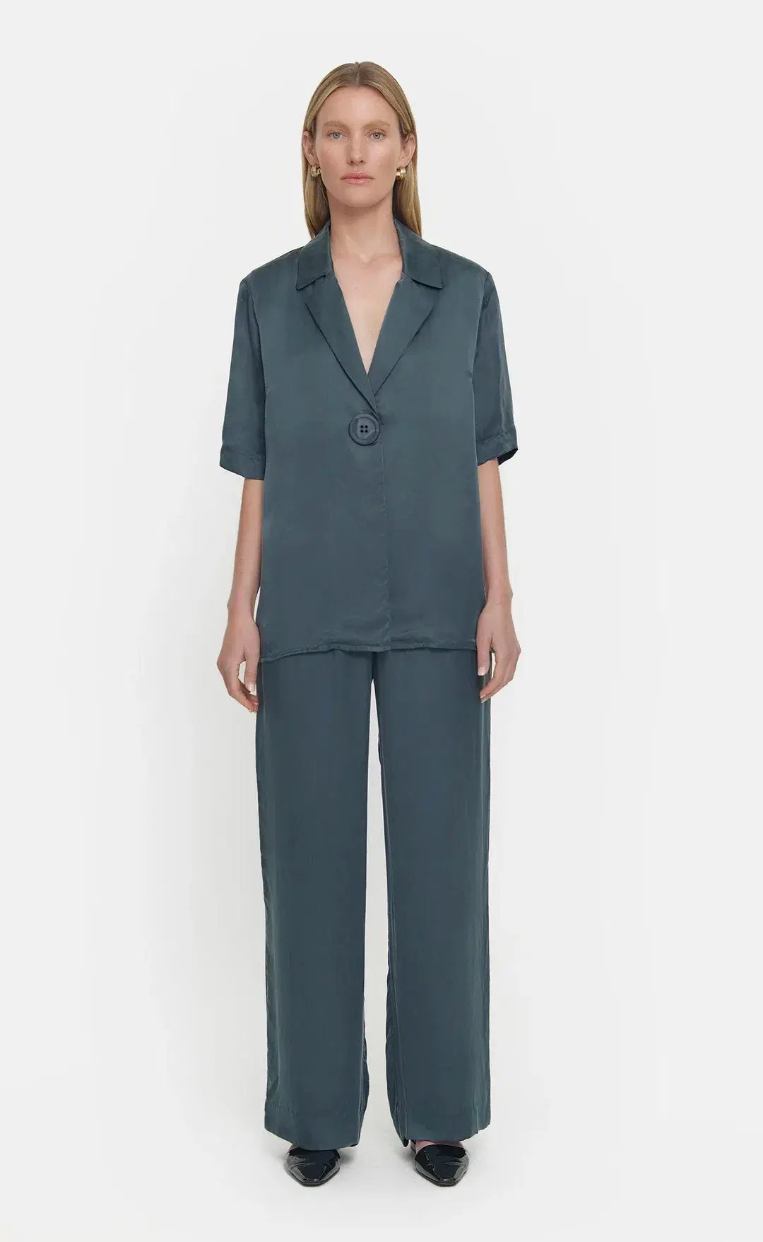 Chorus Top and Pilot Pant Set Deep Petrol Size 10 photo 2